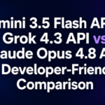 Gemini 3.5 Flash API vs Grok 4.3 API vs Claude Opus 4.8 API: A Developer-Friendly Comparison