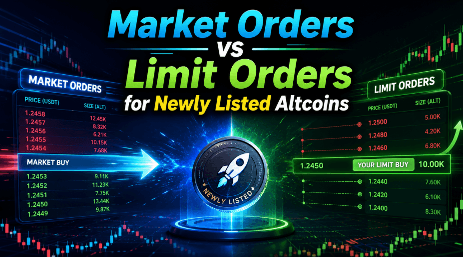 Market Orders vs Limit Orders for Newly Listed Altcoins: Which Should You Use?
